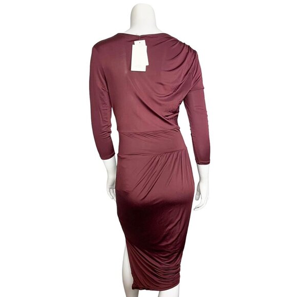 NWT ROBERT RODRIGUEZ Asymmetrical Hem Wrap Dress - Picture 3 of 7